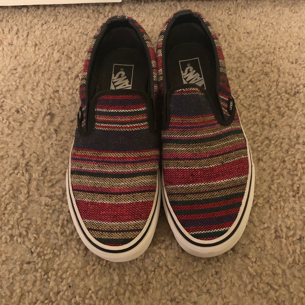 Baja Patterned Vans Slip Ons